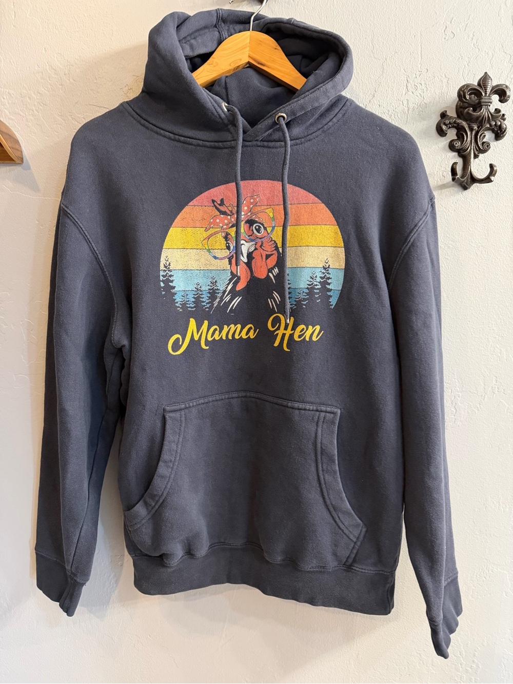 Redbubble Charcoal Gray 'Mama Hen' Graphic Crewneck